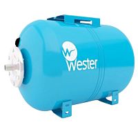 Гидроаккумулятор Wester горизонтальный Premium 24л 10 бар (к/ф из нерж.), WAO24P