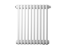 Радиатор трубчатый Zehnder Charleston Retrofit 3057, 12 сек.1/2 бок.подк. RAL9016 (кроншт.в компл)
