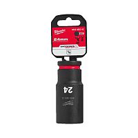 Головка Milwaukee 1/2&quot; ударная удлиненная SHOCKWAVE 24мм